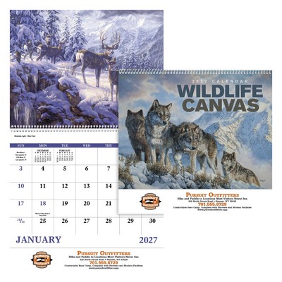 Good Value™ Wildlife Canvas - Spiral Calendar