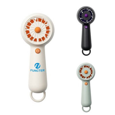 Mini Handheld Summer Portable Fan With Hanging Buckle