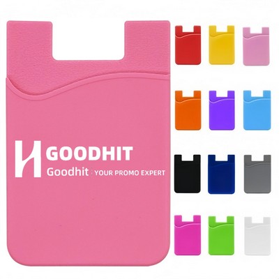 Smartphone Silicone Card Holder Credit & ID Card Pocket