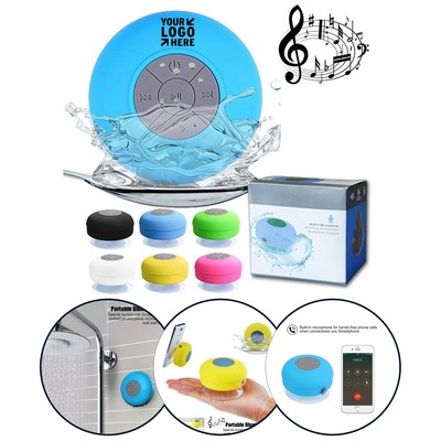 Wireless Waterproof Speaker w/ Suction Cup
