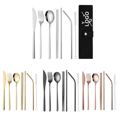 Stainless Steel Cutlery Set with Pouch