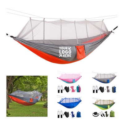 Nylon Outdoor Hammock with Mosquito Net