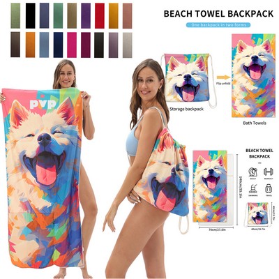 Thick Beach Towel With Bag