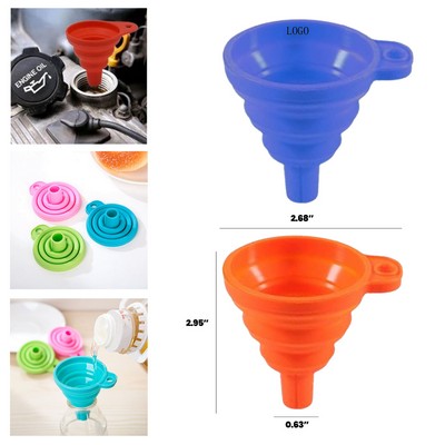 Collapsible Silicone Kitchen Funnel Kit
